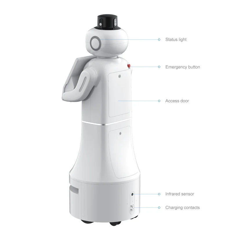 Friend Price Machine Automatic Navigation Commercial Restaurant Reception Robot Serving Waiter Robot Dish Welcome Robot