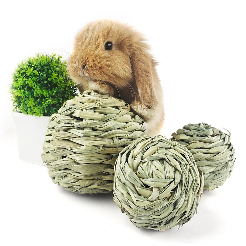 handmade Activity corn Toy Rabbit Carrot Chew Toys Rat Rodent Chew Grass Rolling Balls for Guinea Pigs Chinchilla Hamsters
