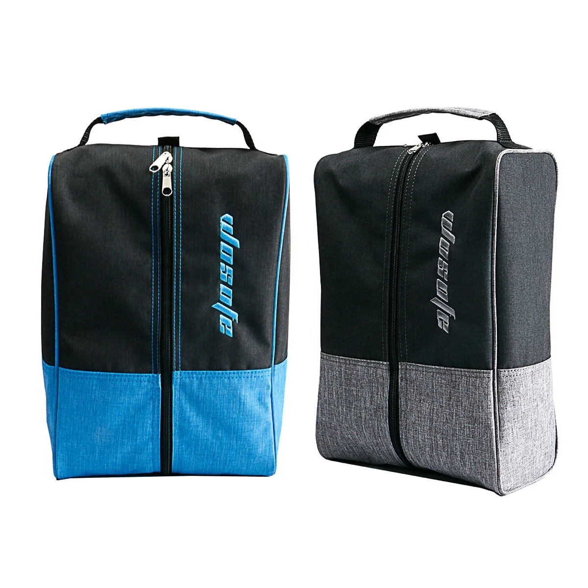 wholesale custom dustproof Portable zippered traveling shoe pouch bag breathable golf shoes bag