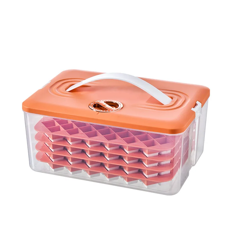 Household pressing silica gel ice cube mould ice storage box food grade ice grid maker