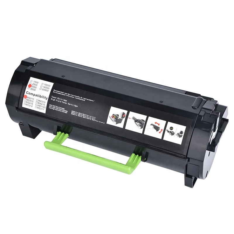 Compatible lexmark MX510 toner cartridges for MX510 511 610 611 60F1X00 60F2X00 60F3X00 60F4X00 60F5X00 601X 602X 603X 604X 605X