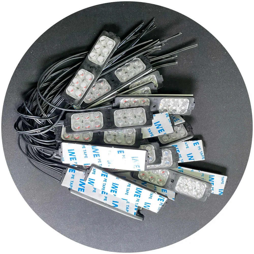 Суперяркие универсальные 12 светодиодных боковых габаритных огней ультратонкие Передние Задние фары для автомобиля грузовика напряжения 24 В