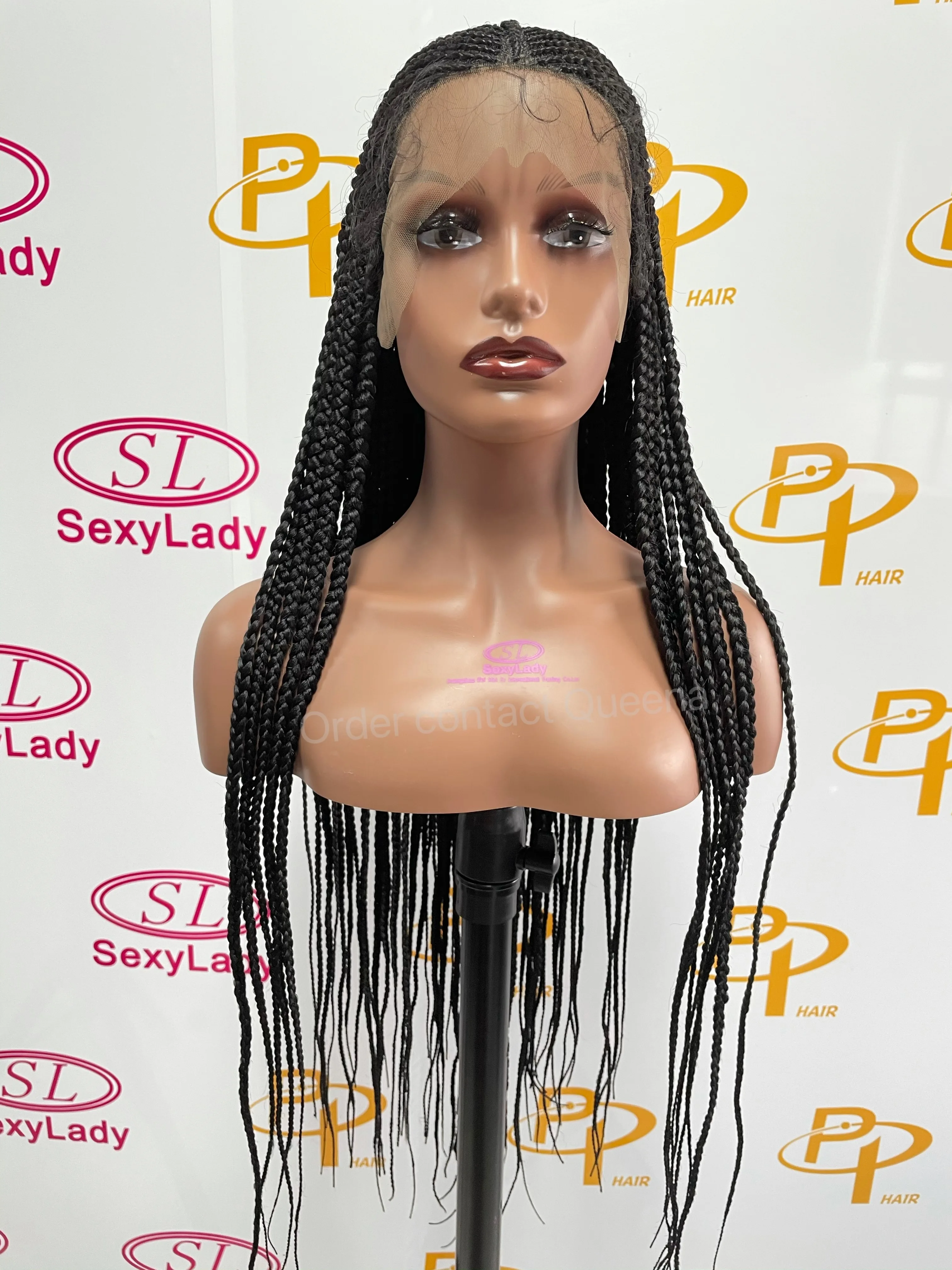 fashion style full lace braided wigs lace front knotless braid wigs knotless braid wigs