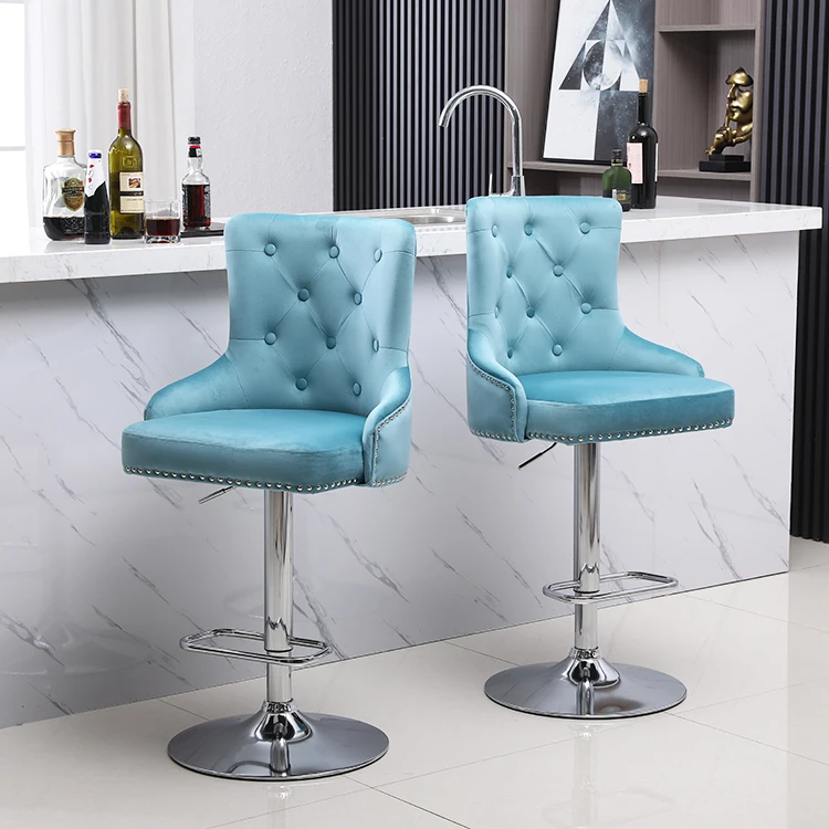 Vintage restaurant modern bar stool chair with back