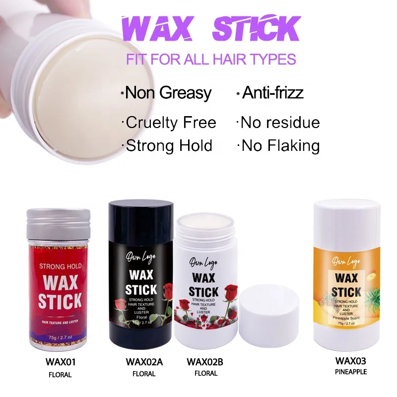 Edge Control Wax Hair Wax Stick Bundle Set Wigs Strong Hold Non-greasy for Fly Away & Edge