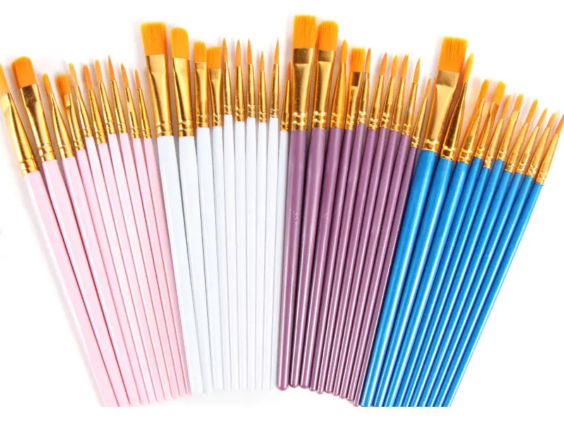 Professional Paint Brush Set  Acrylic Oil Paint Brushes Set of 28 Great for Beginners Experts, Suitable for Paint by Numbers