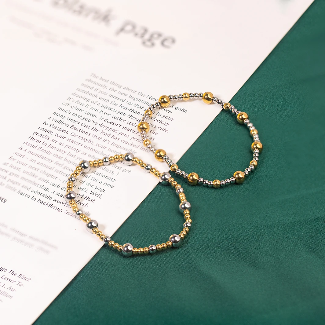 Powell Fashion Handmade Custom Bead Bracelet Jewelry Shell Pearl Bead Stretch Bracelets