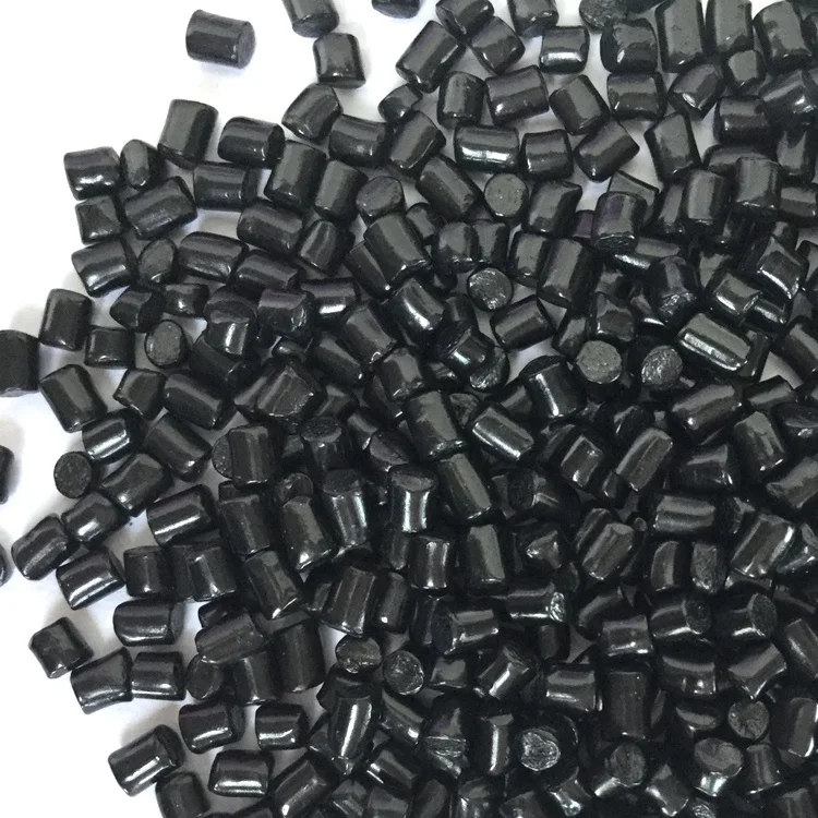 10 20 30 40 50 Percent PE Based Black Masterbatch plastic raw material from Shandong masterbatch factory