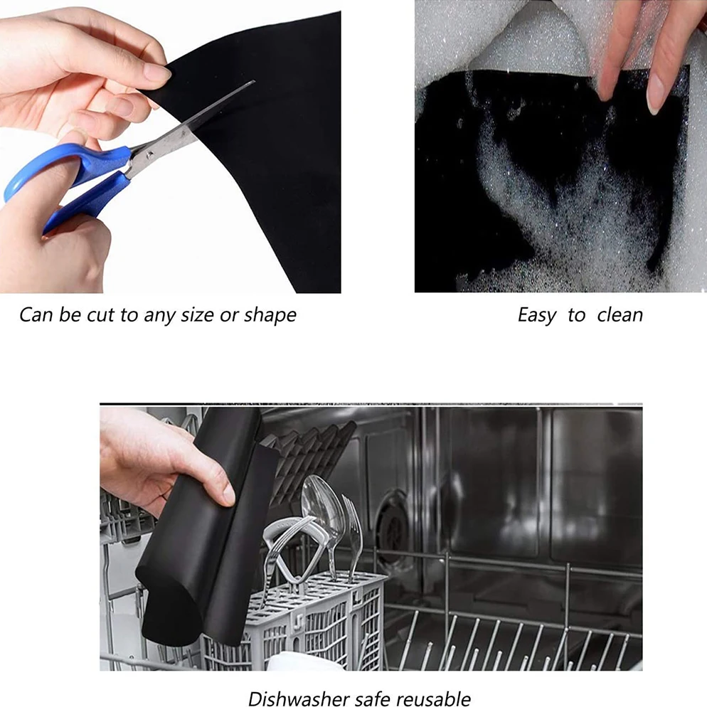 0.2mm Thickness Reusable FireProof Food Grade BBQ Mat Grill Mat