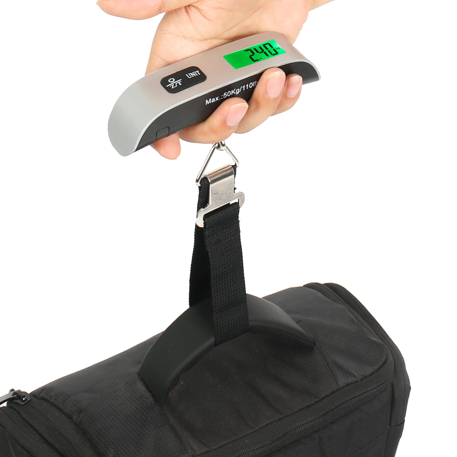 Automatical Mini Portable Handheld LCD Display Luggage Scale Custom Logo Wholesale Hanging Scale for Travel