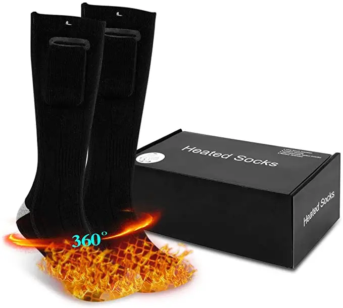 Heated Socks  4 Heating Settings Rechargeable Electric Heated Socks, 3.7v 4000mah Battery Powered Winter Warm Modal Socks for Me