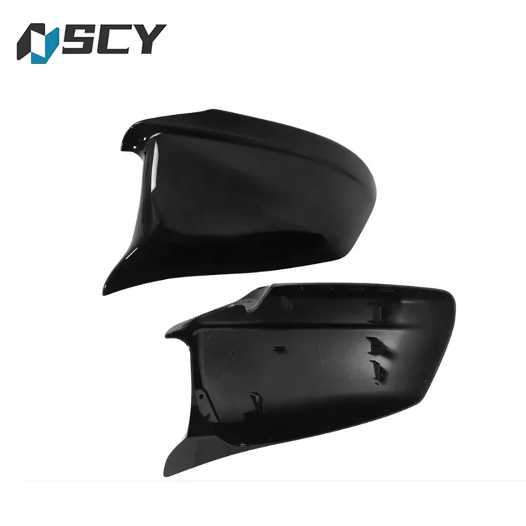 Mirror Cover For BMW 5 Series F10 F11 2011-2013 ABS Gross Black Rearview Mirror Cover