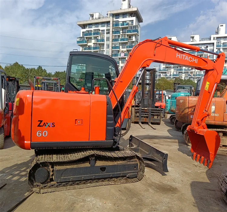Japan original HITACHI ZX50 ZX60 used secondhand mini 6 ton hydraulic crawler excavator with reliable engine
