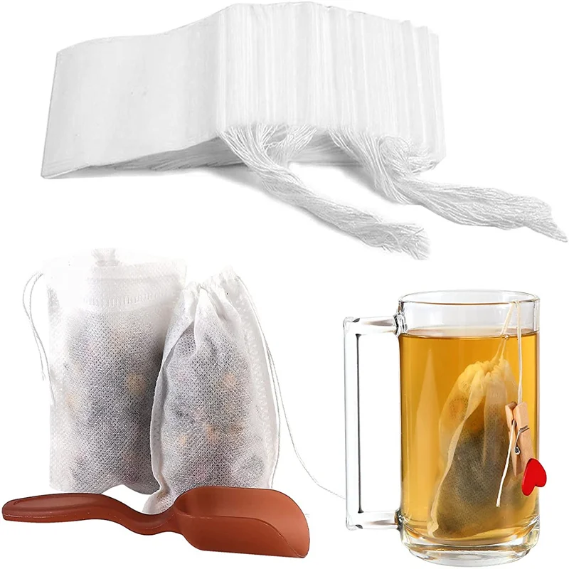 Disposable Drawstring Packaging Bag Coffee Packing Empty Individual Non Woven Filter Tea Bags