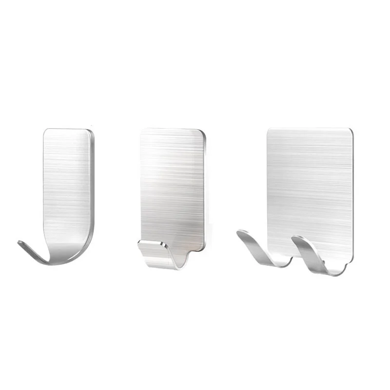 2021 new household self-adhesive stickers self-adhesive metal metal stainless steel wall-mounted hook hanger