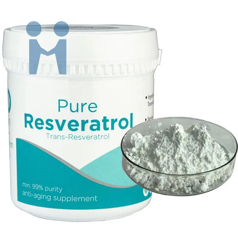 Wholesale Bulk CAS 501-36-0 Trans-Resveratrol 98% 99% Trans Resveratrol Resveratrol powder