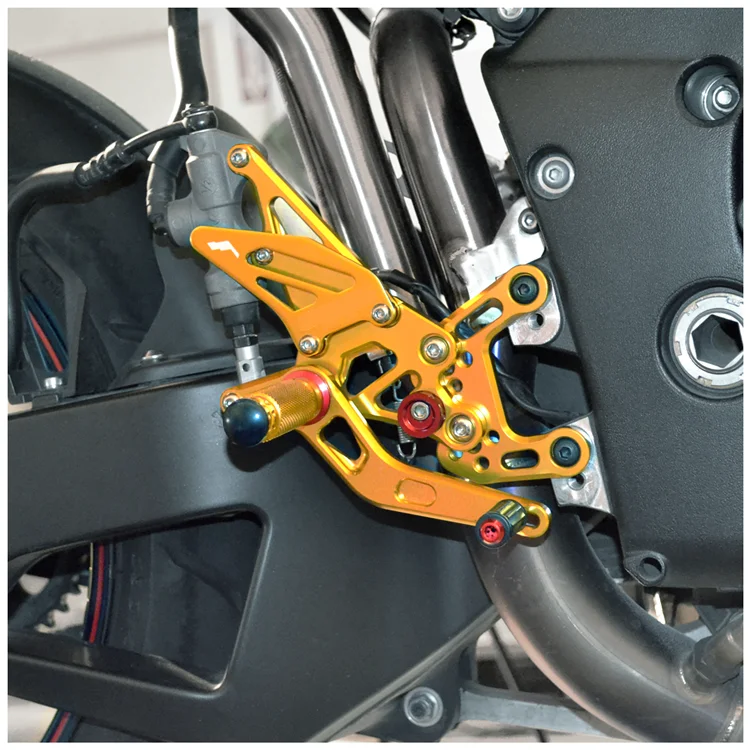 Motorcycle Accessories For YAMAHA R1 2009-2014 CNC Aluminum alloy Motorcycle Adjustable Rear Foot Rest