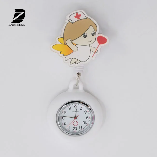 
Customized Silicone Pocket Watches with badge reel 
