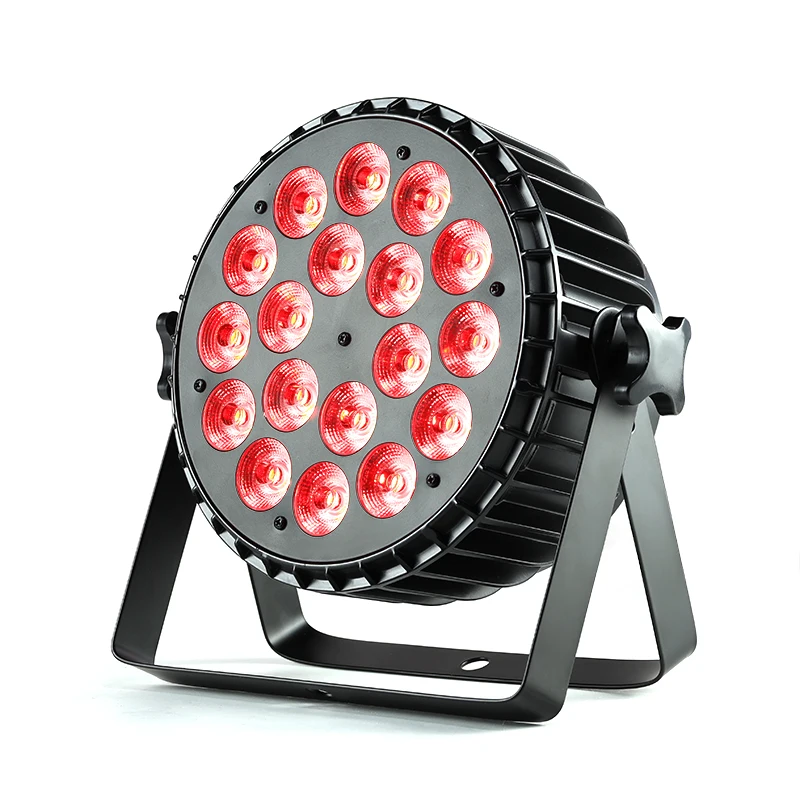 Factory Direct sales 18 RGBWYA 6-inch waterproof Par lights with DMX controlled sound activation for DJ disco nightclub parties