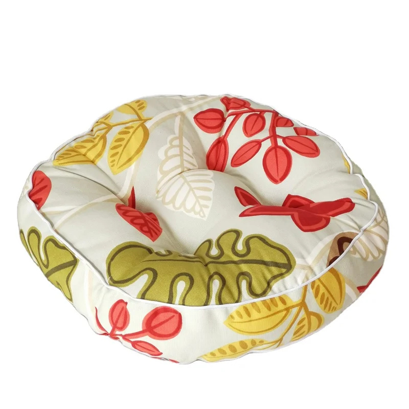 
China supplier Cotton round custom printing 45*45*9cm seat cover for office chair 