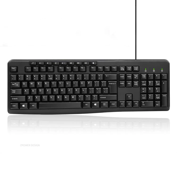 Custom Logo And Package Computer Wired Usb Keyboard  office keyboard for computer accessories