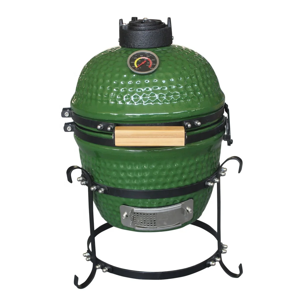 SEB KAMADO 13 inch imperial built in oval small smokers grills of farnon barbacoas en portugal Mini Green color Egg bbq grills