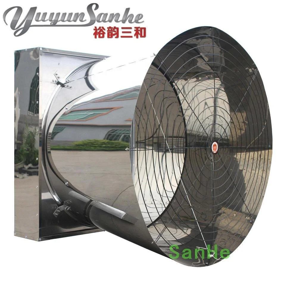 Конусный вытяжной вентилятор для птицефермы из нержавеющей стали типа бабочка с сертификатом CE
