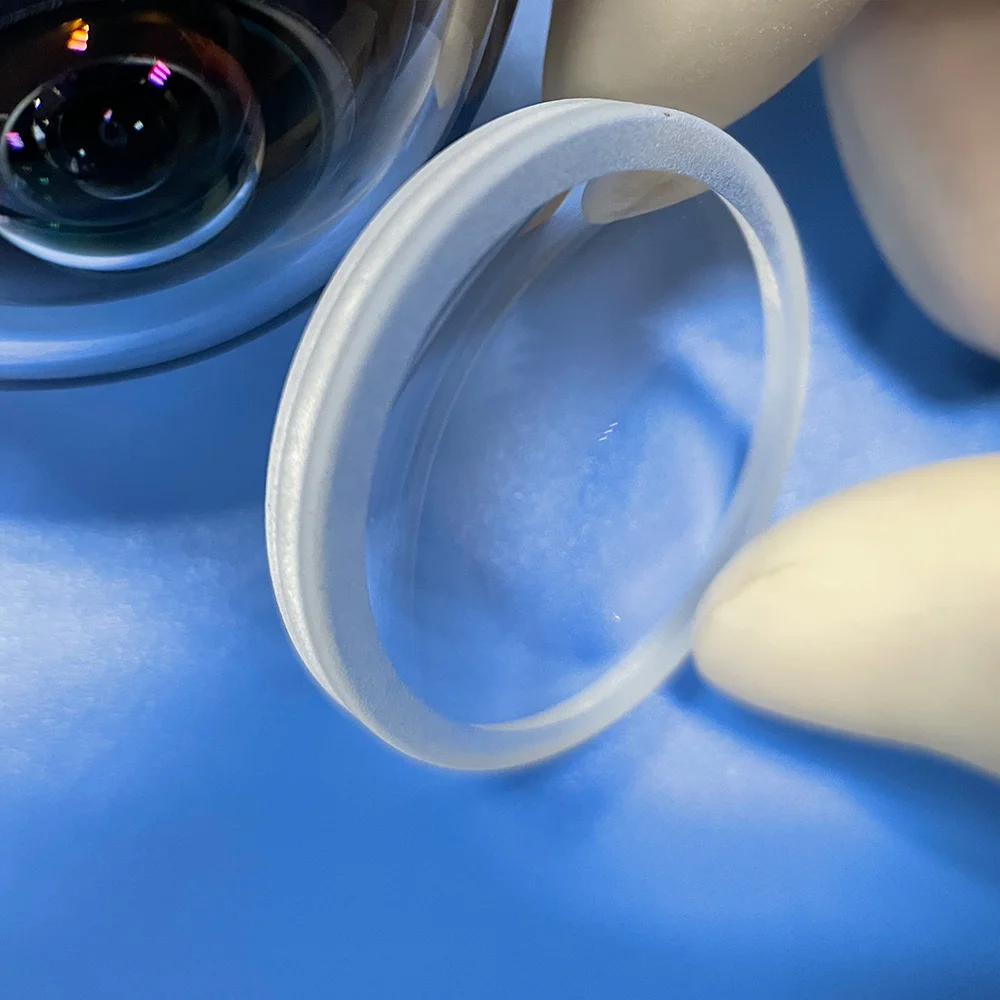 Manufacturers K9 concave convex ENS optical glass Meniscus lens with Ar coating