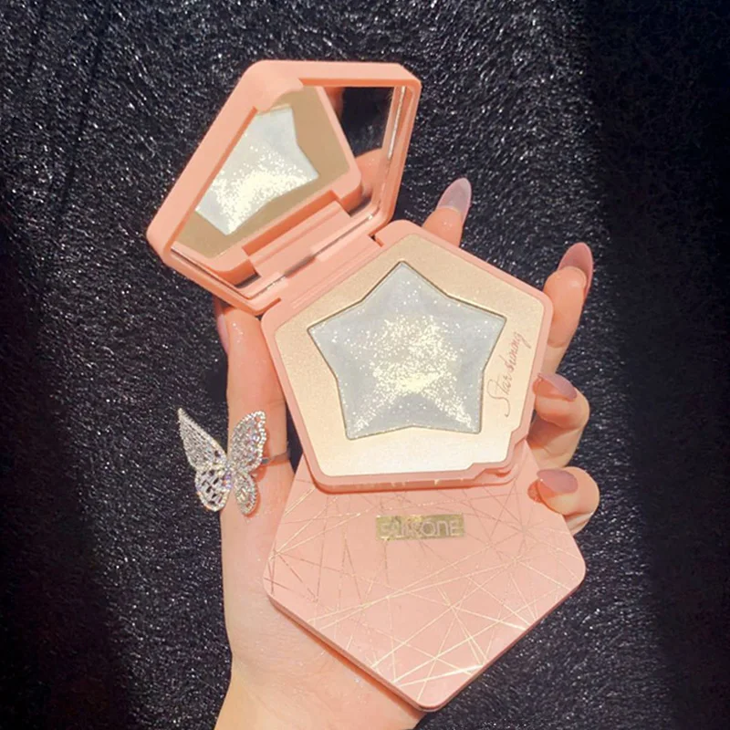 Fine Honour Custom Loose Press Pigmented Highlighter Private Label Makeup Highlight Powder Liquid Cosmetic Highlighters No Logo