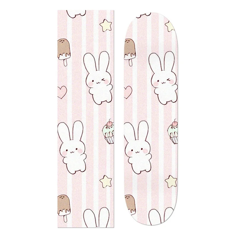 OEM Skateboard Stickers Waterproof and antiskid Sandpaper 80AB Custom printed Logo Skateboard Griptape skateboard grip tape