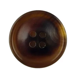 4 holes brown buffalo real horn button for suit