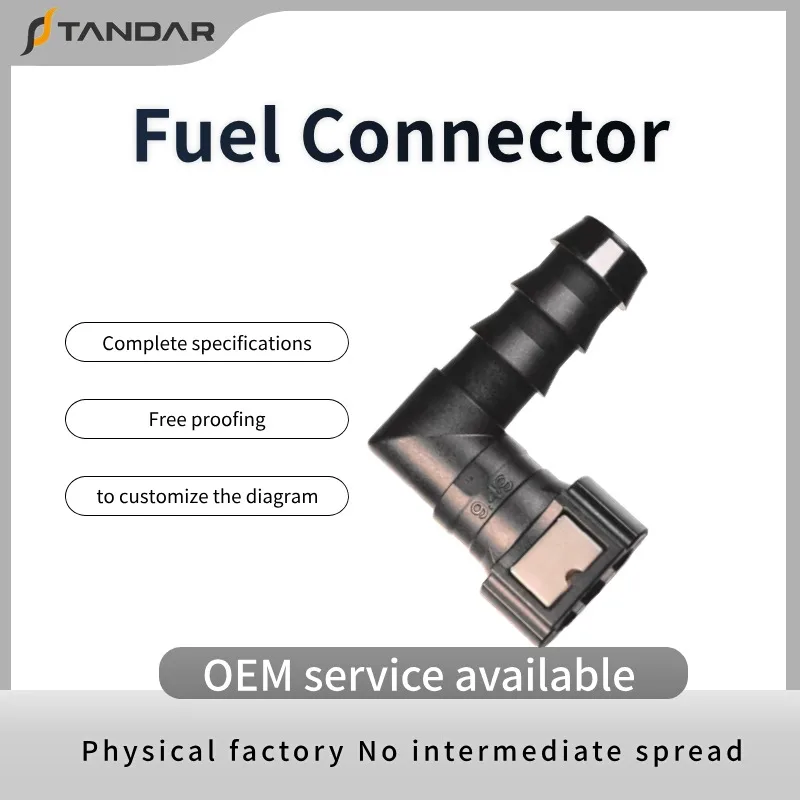 Sae 9.49mm Id6 Fuel Line Quick Connector for Car Fuel Urea Water Line System Nylon Pipe Rubber Hose Fittings Connect
