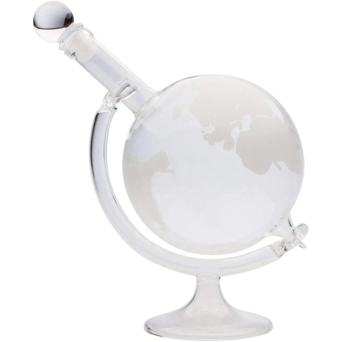 Hot Selling 750ml Globe Glass Wine Whiskey Liquor Decanter with Glass Base