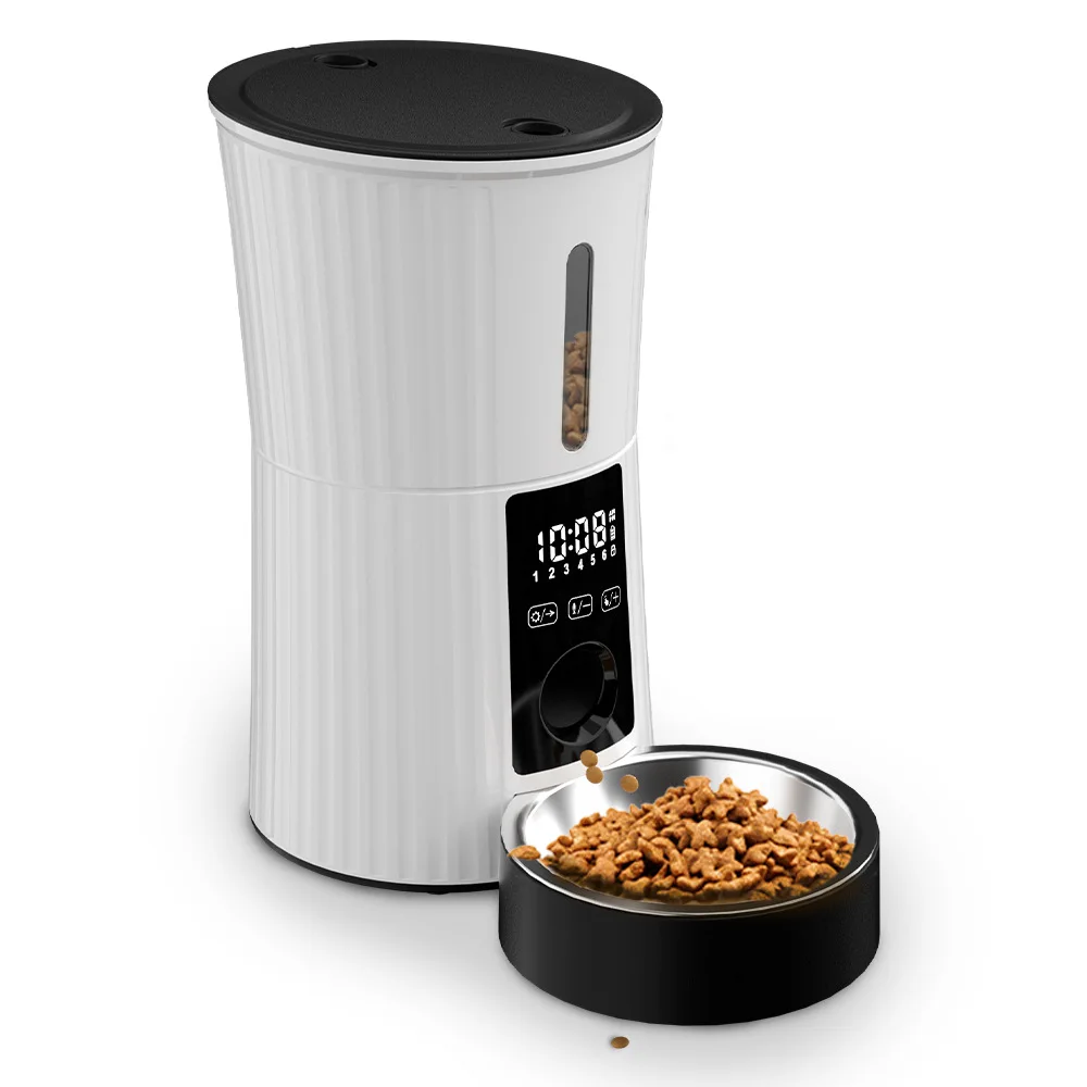 4L Smart Automatic Pet Feeder Dual Power Supply Voice Recorder Timed Quantitative Cat Dog Automatic feeder
