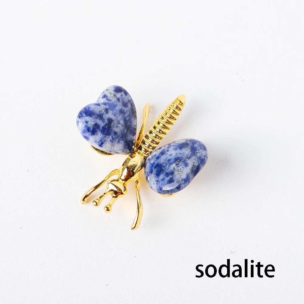 Натуральный кристалл бабочка энергия Аметист Животное украшение розовый кварц орнамент драгоценный камень