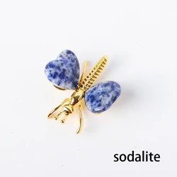 Natural Crystal Butterfly Energy Amethyst Animal Decoration Rose Quartz Ornament Gem Gift