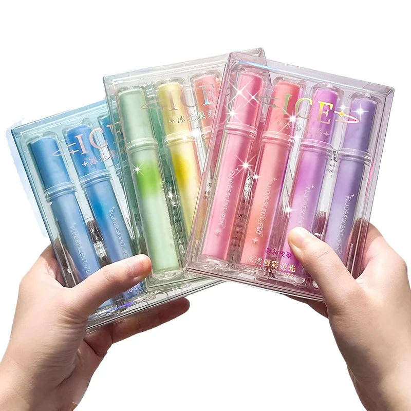 Креативный Прозрачный блестящий маркер для тела маркеры школьника акварели канцелярские товары 4 шт./коробка