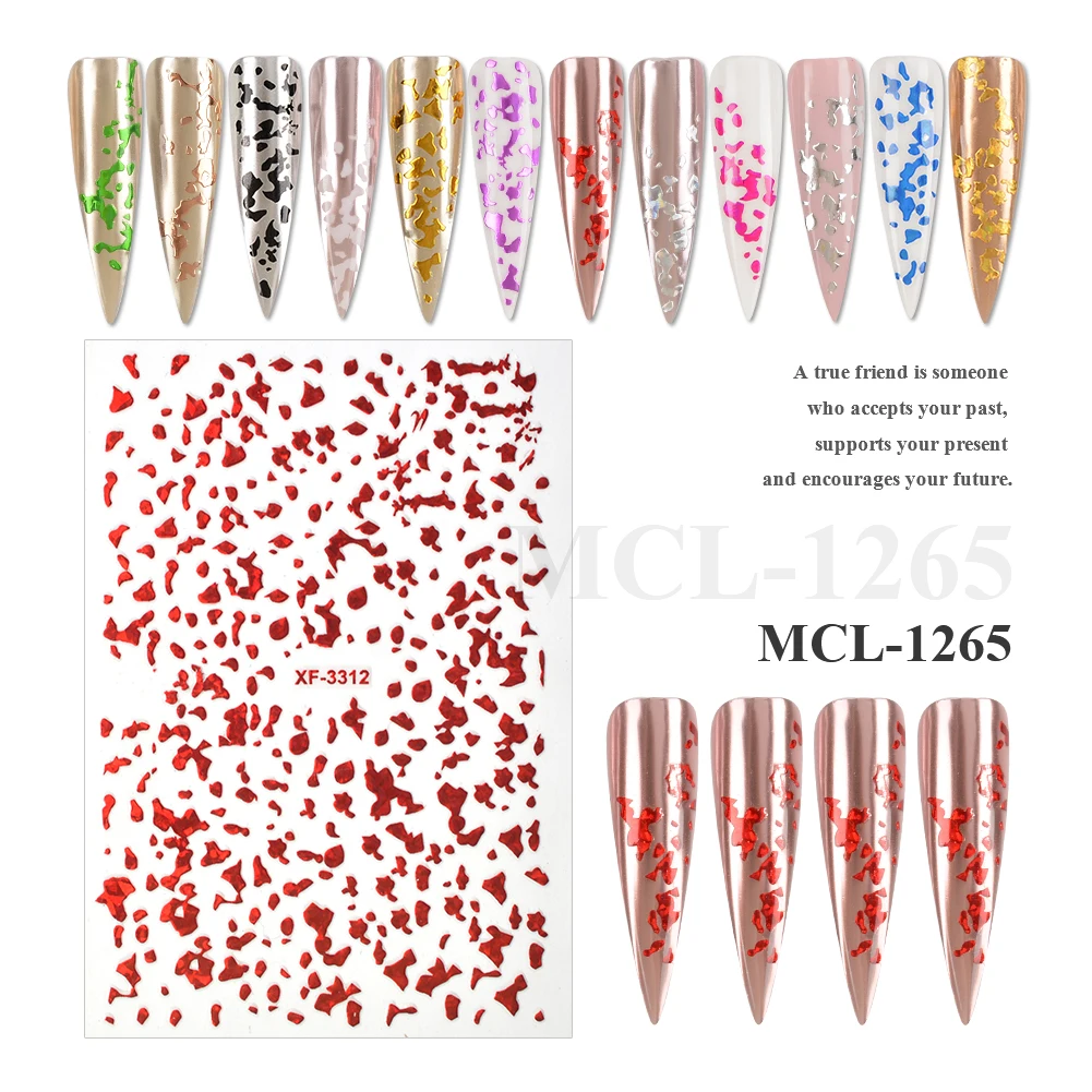 Hot sale nails accessories 12 colors spots nail art sticker for nail supplies