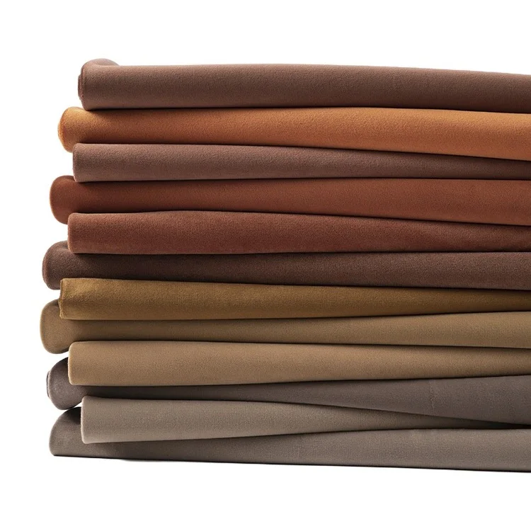 Cost Effective Dutch Velvet Upholstery Fabric Soft Solid Color Anti-Wrinkle Holland Velvet Sofa Fabric