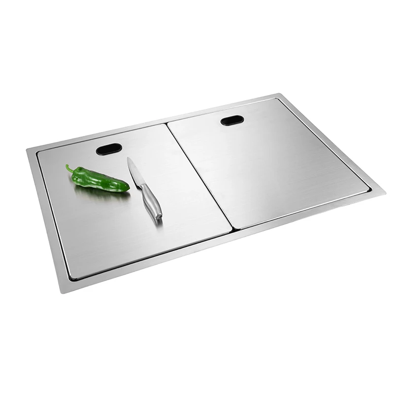 New Style High-quality Hidden Sink Kitchen Sink Cup Rinser Stainless Steel Handmade With Intelligent Flip Cover Lifting Faucet