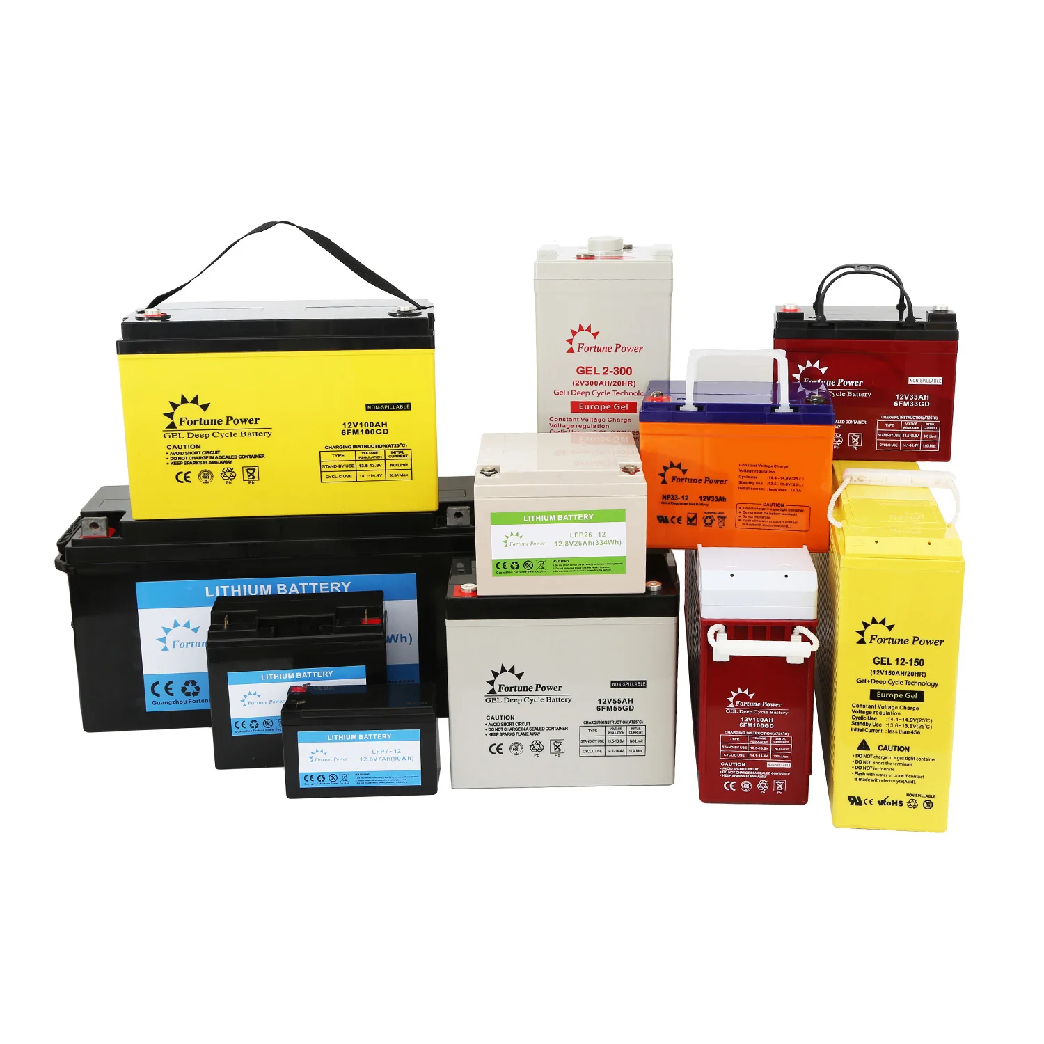 
Storage front terminal agm battery 12v 100ah 