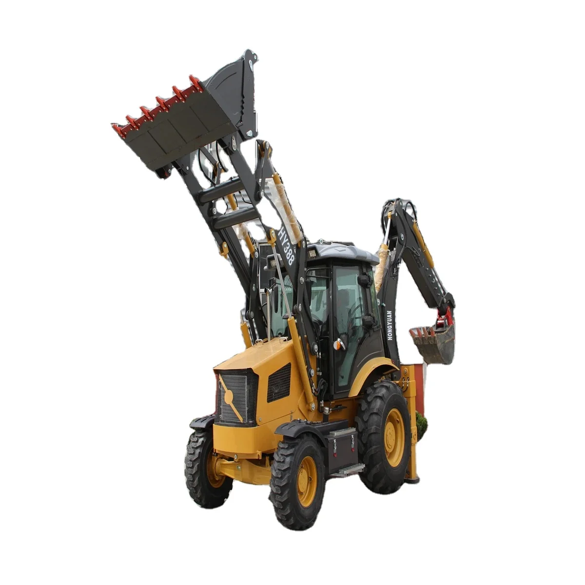 New Design Liugong 4X4 Mini Jcb Wheel Backhoe Excavator Back Hoe Loader