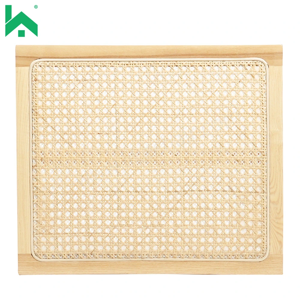 European style Curved square beech wood rattan cushion seat home luxury solid wood Mini small desk chair