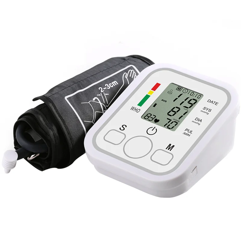 Health Care Bp Blood Tensiometer Spygmomanometer Upper Arm Large Cuff Digital Blood Pressure Monitor With Adapter