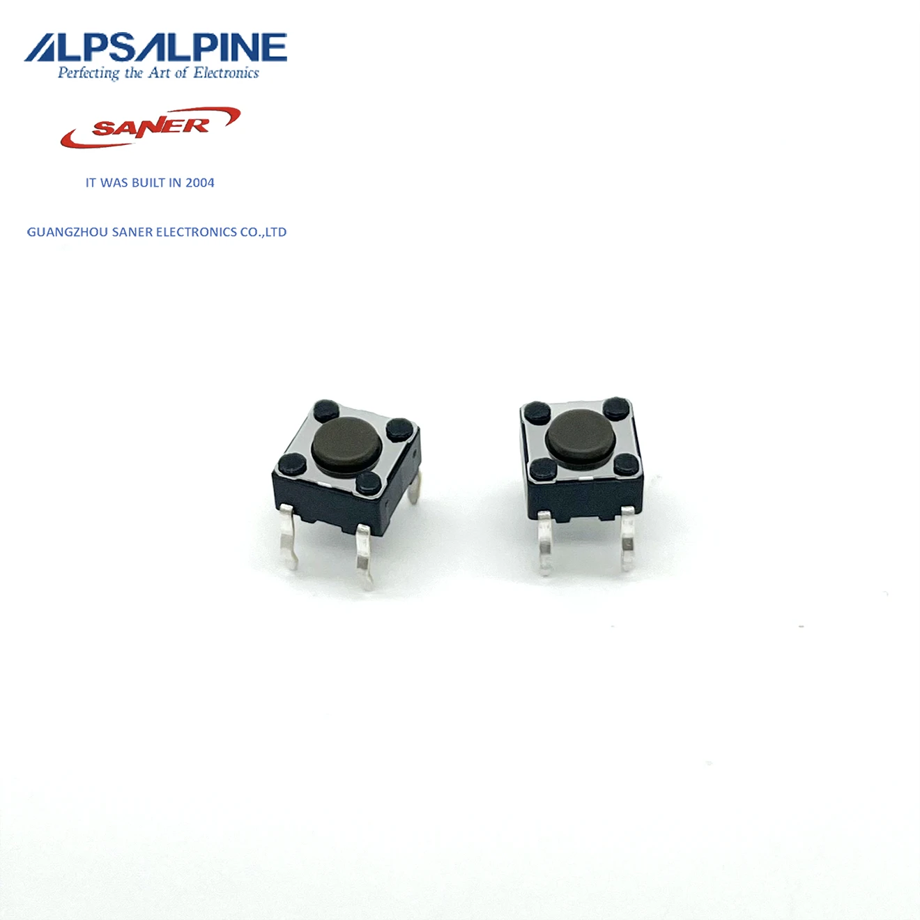 ALPS SKHHALA010 6mm Square Snap-in Type Dark gray push botton Tact Switch