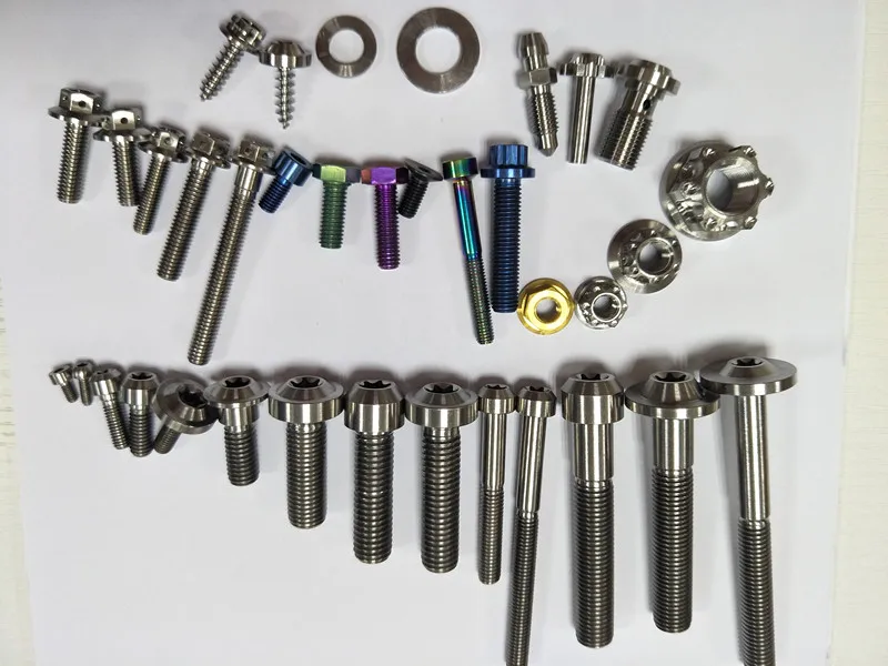 Factory price grade 5 titanium bolts and nuts, fasteners for Auto parts