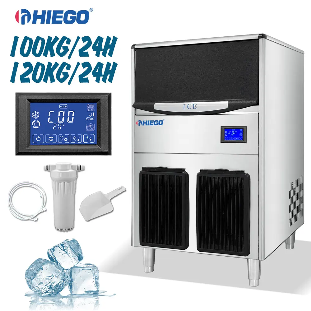 100KG/24H Ice Cube Making Machine Ice maker Machine Ice Factory Machine with Brand Compressor