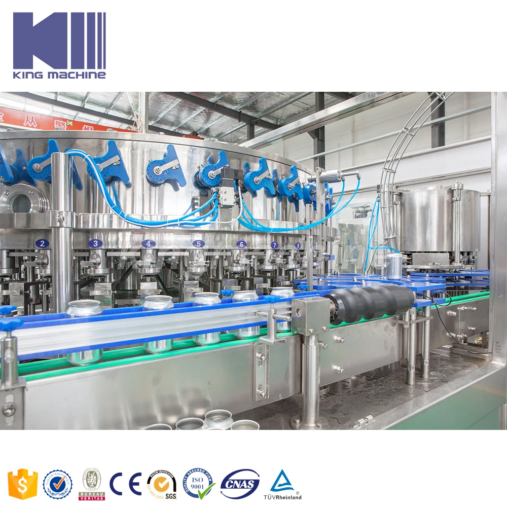 Economy Type Tin Can Beverage Filling Machine / Production Line