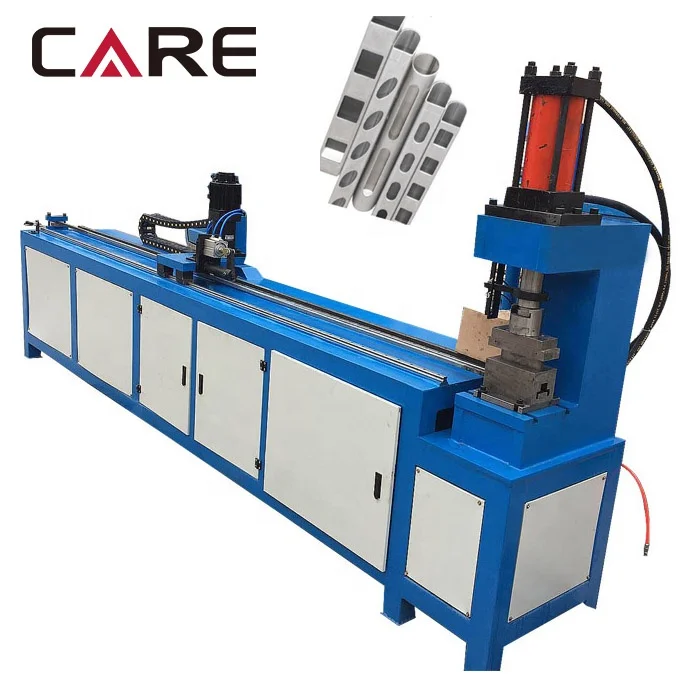 PH-125CNC Automatic hydraulic square pipe hole punching machine with servo feeding