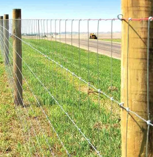 Hot dipped galvanized horse sheep farm grassland fixed knot fence grassland field fencing on farm